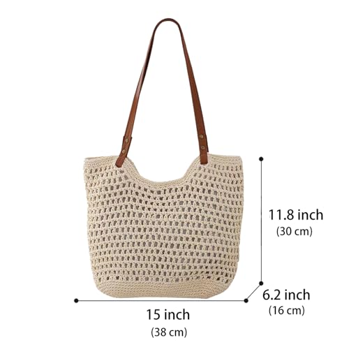 Summer Knitted Shoulder Bag bags for 2025, Bohemian Hobo Beach bag Casual Designer Purse for Women2