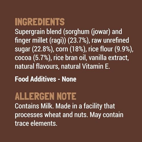 Image of Slurrp Farm Choco Crunch Chocolate Cereal | No Maida, No Refined Sugar, No Added Colour | Ragi Stars and Moons | Healthy Breakfast for Kids | 300 g (Pack of 2)