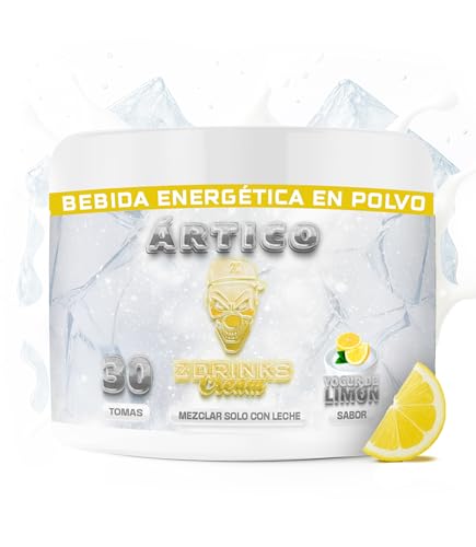 Z Drinks Energy - Bebida Energética en Polvo | 30 Servicios Sin Azúcar | Energía en Cada Sorbo | con Cafeína, Minerales y Vitaminas | Ideal para Gamers y Apasionados del Deporte (Yogur Limón)