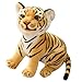 Oujppc Peluche Tigre Siberiana, Peluche Carino Cartone Animato, Bambole di Pezza Animali, Regalo di Compleanno di Natale per Bambini, 27 Cm