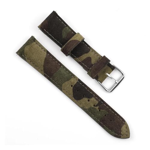 Bracelet de montre sport daim camouflage résistant pour poignet