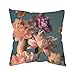 SANWOOD Housse de coussin exquise en polyester facile d'entretien, motif pivoine et imprimé floral - 1 housse de coussin