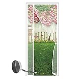 Fliegengitter Tür Insektenschutz 70x210cm mit Klettband einfache Klebemontage Gute...
