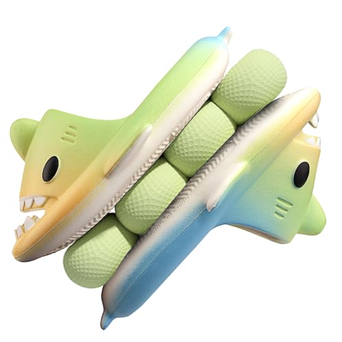 Image of Kids Shark Cloud Slides | Boys Girls Slip On Sandals | Toddler Beach Slippers | Youth Fish Flip Flops Pool Shower Shoes
