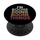 Boone name I'm Boone doing Boone personalized name or surname for a birthday party. I'm Boone doing Boone name customized name custom name is funny first name retro vintage text as a fun family name last name novelty.