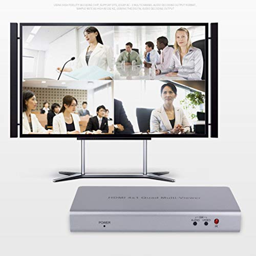 Image of MICROWARE HDMI 4X1 Quad Multi-Viewer 3D 1080P HDMI 4 Ports Multi-View with PIP Support Seamless Switch