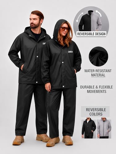 Image of Unisex Seravine Waterproof Reversible Raincoat