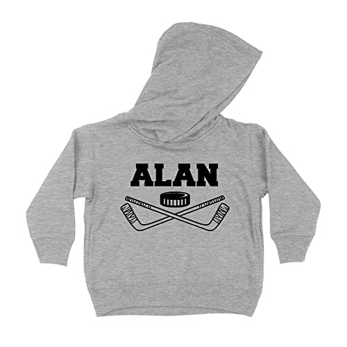 Hockey Alan Kids Hoodie Sweatshirt Toddler 5T Heather Grey