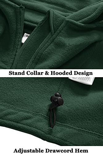 Image of Men's Winter Fleece Jackets Hooded Warm Military Tactical Coats Sport Outdoor Fleece Jacket Coats