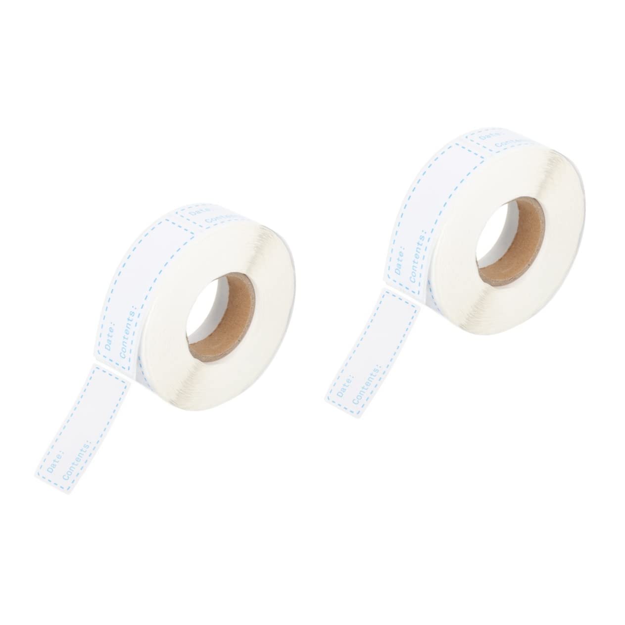 4rotoli Etichette Adesive per Alimenti Rimovibili Etichette per Congelatore e Stoccaggio Facili e Rimuovere per Resistente Organizzazione Facile