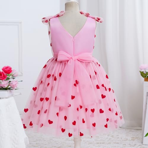 Image of IMEKIS Toddler Kids Girls Butterfly Dress Sparkle Sequins Tulle Wedding Formal Birthday Dresses 2-10T