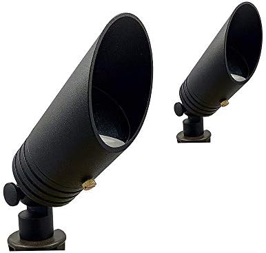 LUMiON Outdoor Lighting 2-Pack Ignite LED Spot Light Powder Coated Black Includes 4 Watt 2700K MR-16 LED Lamp and 2 Water Resistant Grease Filled Wire Connectors