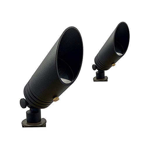 Lumion Outdoor Lighting 2-Pack Ignite Led Spot Light Powder Coated Black Includes 4 Watt 2700K Mr-16 Led Lamp And 2 Water Resistant Grease Filled Wire Connectors #TOP30