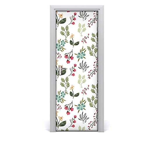 Décoration auto-adhésive imperméable fleurs de baies 85x200cm