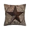 Vintage Damask Rustic Western Country Star Throw Pillow Cushion Cover Decorative Square Accent Pillow Case