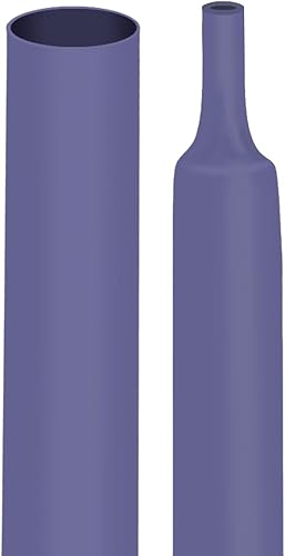 Vista 40 de XHF 2 tubos termorretráctiles de poliolefina impermeable 3:1 de 3/4 pulgadas (0.748 in), tubo termorretráctil de grado marino, sellado de negro