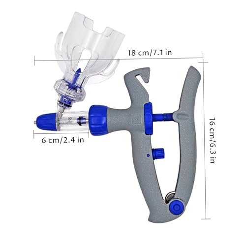 Seringue continue pour bétail à dose réglable avec porte-bouteille - 4