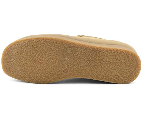 Amali Jason2 - Men's High Top Casual Boots, Manmade Suede Wallabee Boots - Casual Boots, Lace Up, Crepe Rubber Sole - Mens Wallabee Boots, Tan, Size 10.5 - Thumbnail 7