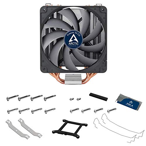 Arctic Freezer 33 CO Dissipatore per CPU Semi-passivo con Ventola da PWM 120 mm per Intel 115X/2011-3 e AMD AM4, Grigio