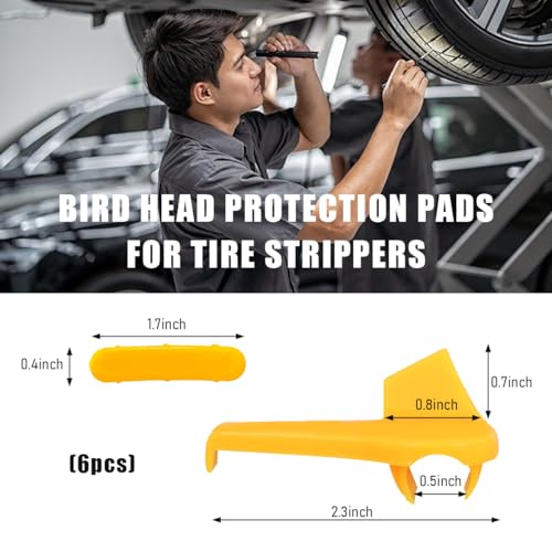 Image of Yourkar 6 PCS Car Tire Changer Insert, Tire Machine Tyre Mount Protector, Tyre Changer Mount Demount Head Duck Insert Rim Protector, Tire Machine Universal Car Accessories (6 PCS)