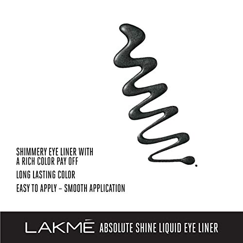 Image of Lakme Eyeconic Lash Curling Mascara, Black, 9ml and Lakme Absolute Shine Liquid Eye Liner, Black, 4.5ml