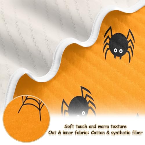 Burbuja Halloween Webs Baby Blanket for Boys Girls, Nursery Soft Warm Swaddling Receiving Baby Blankets, 30x40 in Toddler Blanket2