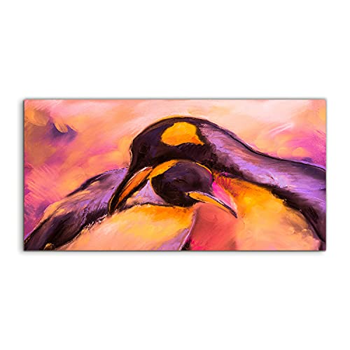 Photo acrylique manchot oiseau décoration murale 100x50cm Coloray moderne