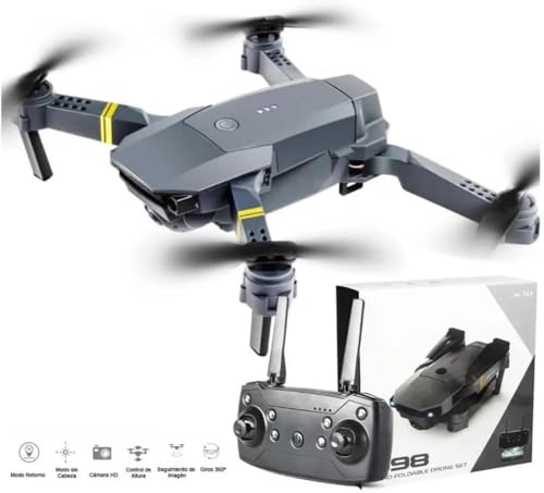 SQUADO Drone 998 PRO Pieghevole con Telecamera FPV 4K, Telecomando Wi-Fi, per Principianti e...