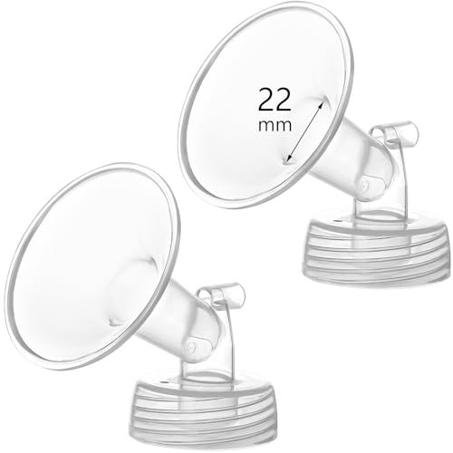 Image of Momstouch 22mm Flange Compatible with Spectra S1 S2 9 Plus Synergy Gold Breastpump Replacement to Spectra Pump Parts and Flange; Not Original; Replaces Shield