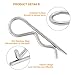 LifCratms 12Pcs 304 Stainless Steel M3 X 65, M8 Clevis and Hitch Pin Assortment Kit, Single Hole Clevis Pin, Cotter, Hairpin Fasteners