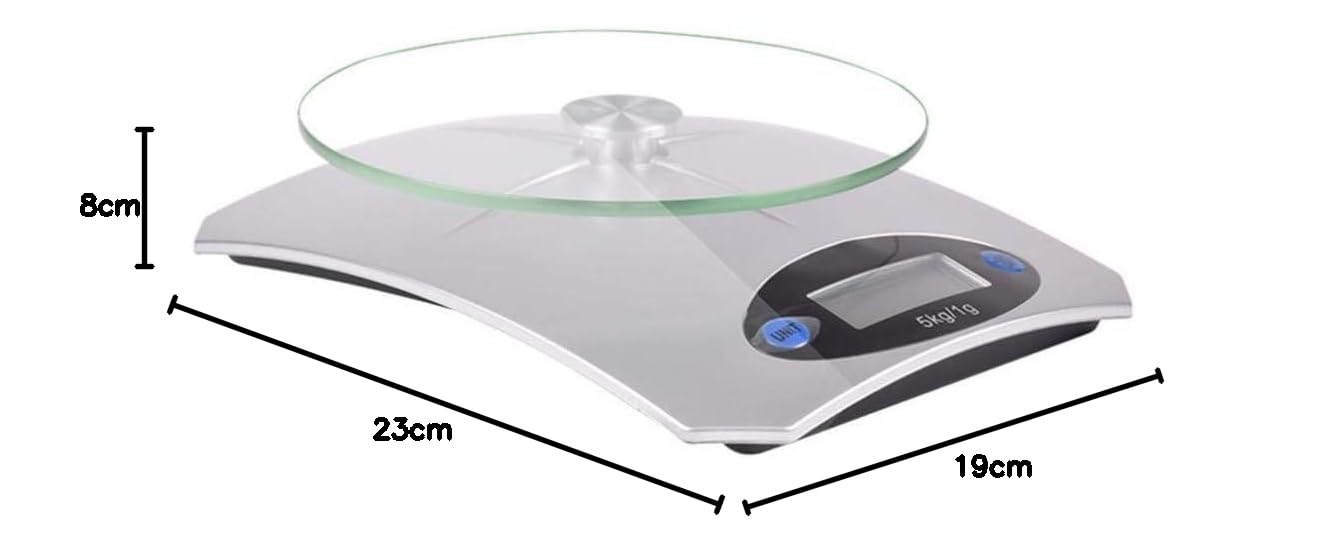 Szklana waga do żywności 5Kg/1G szkło hartowane do pieczenia waga elektroniczna Mini kuchnia cyfrowa waga gramowa do domu
