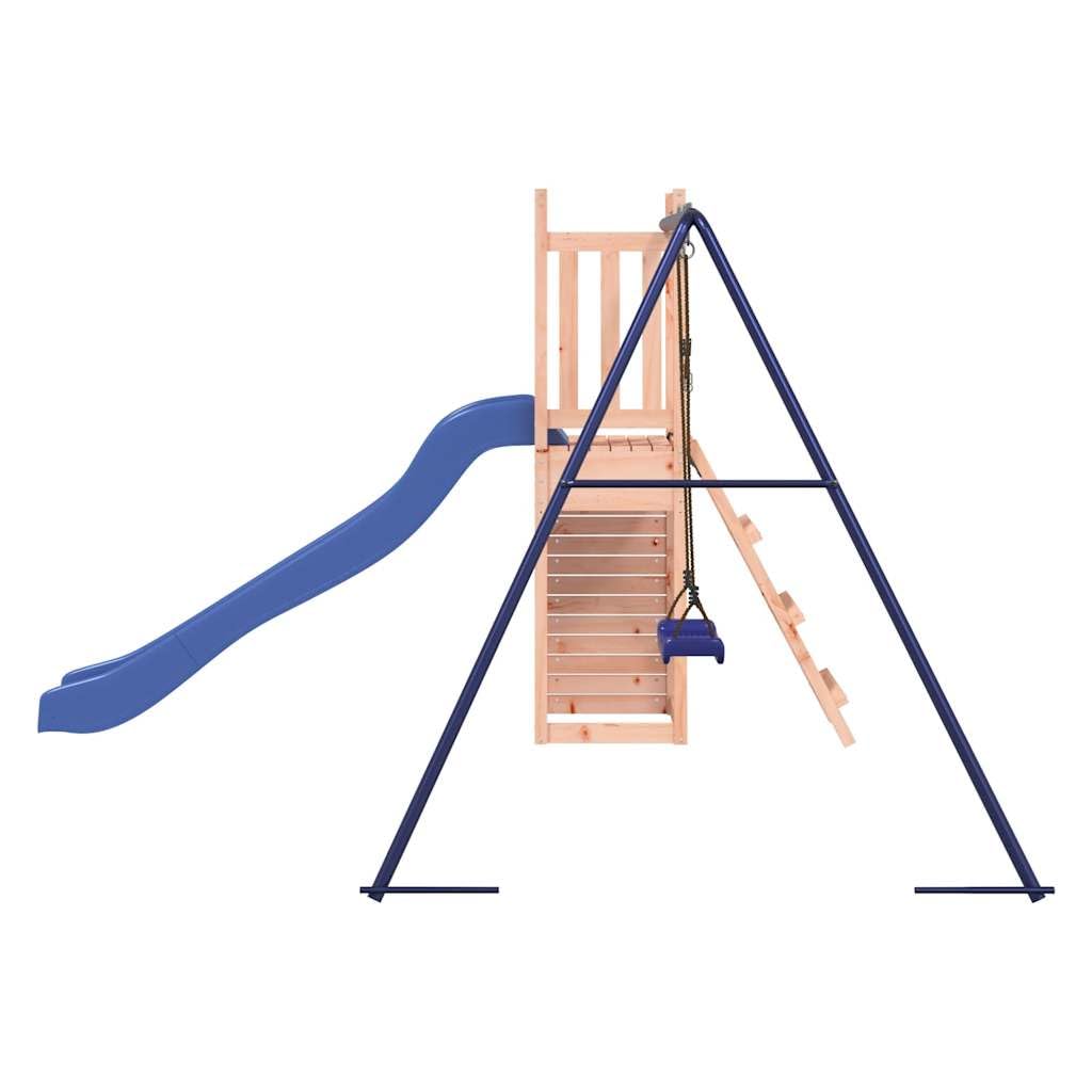 Spielturm Massivholz Douglasie mit Schaukel Wellenrutsche Sandkasten Klettergerüst für Garten Outdoor Kinder Kleinkind ab 3 Jahre Spielhaus Bewegungsgerät Abenteuer Freizeitspaß