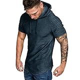 Sommer Oberteile Casual Basic O-Neck Print Shirt Unterhemd Vintage Crew Neck Sweatshirt Kurzarm Rundhals Basic Oversize Slim Fit T-Shirt Herren T-Shirts Männer Mode Persönlichkeit Sport Kurzarm Bluse Vintage Camouflage Rundhals