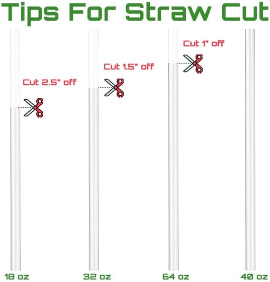 Miniatura 4 de Hydroflask - Pajitas de repuesto para Hydroflask de 32 onzas, 40 onzas, 64 onzas (5 popotes Hydroflask)