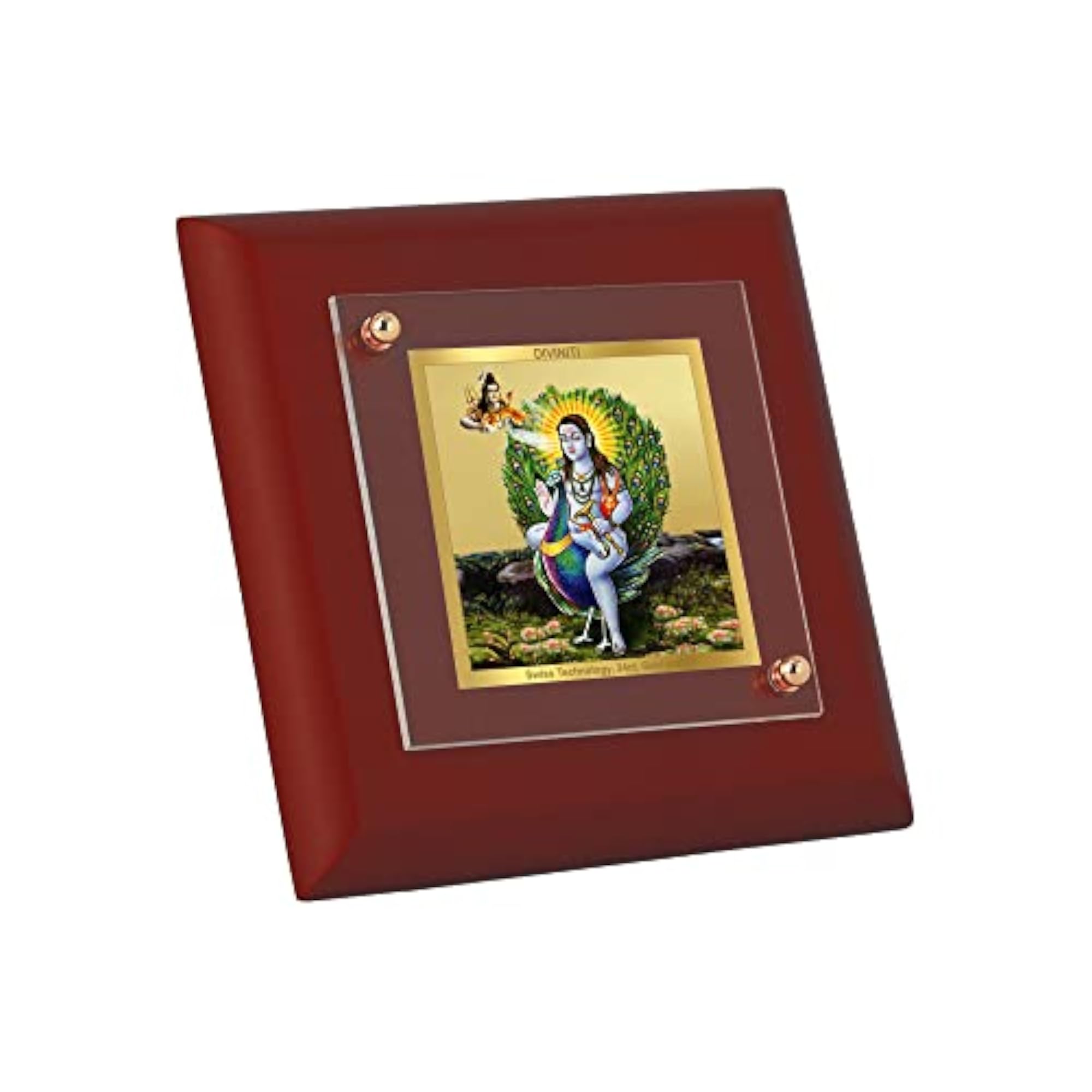 Baba Balak Nath Ji 24K Gold Plated MDF Photo Frame, Premium Gift