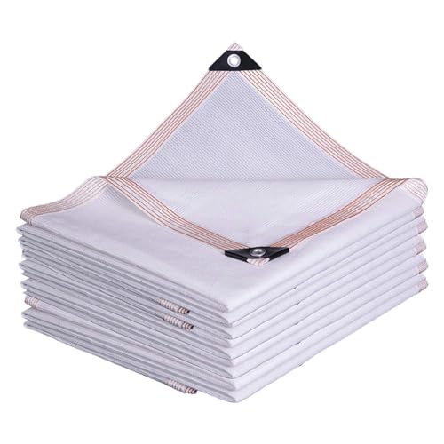Voile d'ombrage blanche pour grands balcons et piscines
