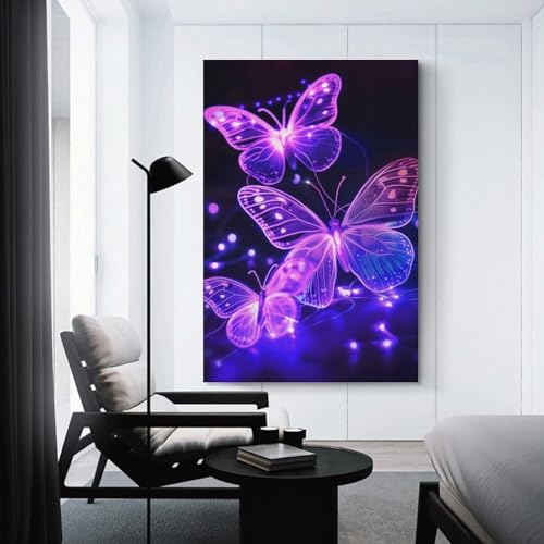 Cuadro En Lienzo con insectos brillantes y alta definición visual 3