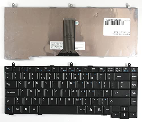 Clavier portable MSI S11-00UK130-C54 noir : frappe fluide et disposition UK