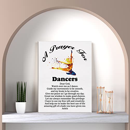 Lexsivo A Dancer's Prayer Canvas Home Wall Art Decor Dancers Gift Painting 12X15 Dance Professionals Dancer Poster Framed Ready To Hang #TOP4