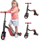 W Kids Scooter,3-in-1 Scooters for Kids Ages, Adjustable Heights Electric Bike for Adults, 31-34MPH Fast E-Bike, 20