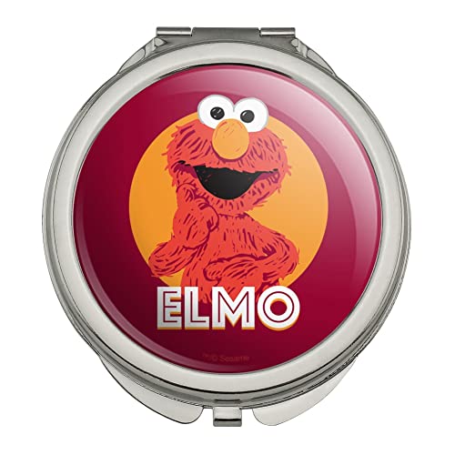 Sesame Street Elmo Scribble Compact Travel Purse Handbag Makeup Mirror image 5