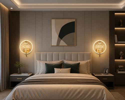 Image of blissbells Crystal Wall Light, LED Decorative Sconce (Lotus wall Sconce)