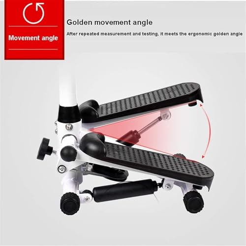 Image of Mini-Stepper Swing Stepper with Safety Armrest & Smart Dial - Twist Stair Stepper for Home Aerobic Exercise & Fitness Machine