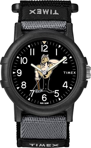 Image of Timex Unisex Collegiate Recruit 38mm Watch - Tennessee Volunteers with Black Fabric Strap