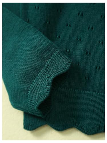 SOLY HUX Girl's Button Down Cardigan Sweater Long Sleeve Hollow Out Knitted Outerwear3