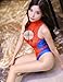 Lucky2Buy Women's One-Piece High Cut Superhero Cosplay Leotard Bodysuit Teddy Swimsuit Set
