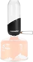 Vista 10 de Fire-Maple Farol naranja para acampar de vidrio, acero y aluminio Recipiente de combustible de propano o isobutano hermosas luces No necesita