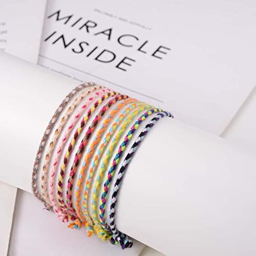 100 Stück Freundschaftsarmbänder Set - Verstellbare Geflochtene Armbänder Für Kinder & Teens
