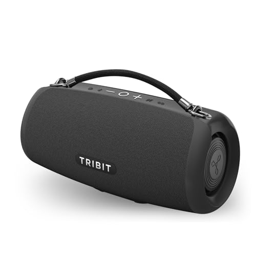 Image of Tribit StormBox Lava Portable Bluetooth Speaker, 80W Loud Wireless Speaker, 24H Playtime, IP67 Waterproof, Bluetooth 5.4, Custom EQ, XBass, Built-in Mic, TWS Pairing for Camping /Beach /Party /Outdoor