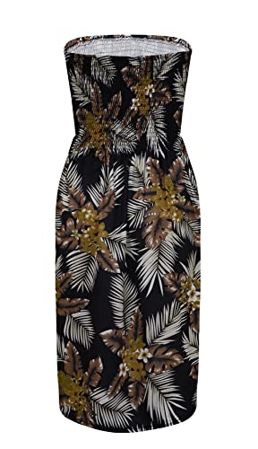 Image of Zyyfly Womens Summer Beach Dresses Strapless Cover Ups Dress Tube Top Sundresses